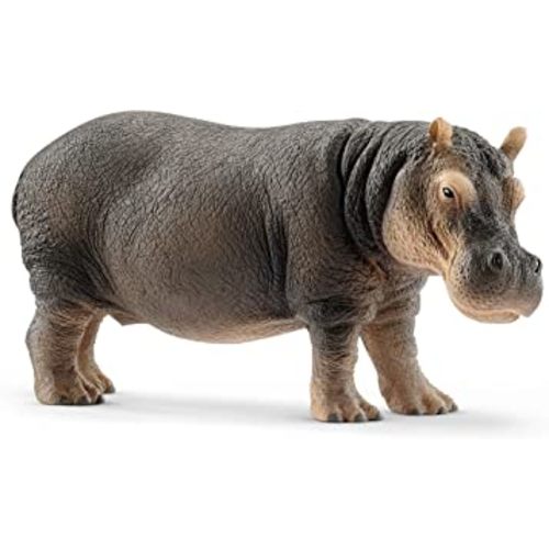 Schleich Wild Life Realistic Detailed Hippopotamus Figurine - Wild Hippo Figurine Toy for Play and Education, Highly Durable and Detailed, for Boys and Girls, Gift for Kids Ages 3+