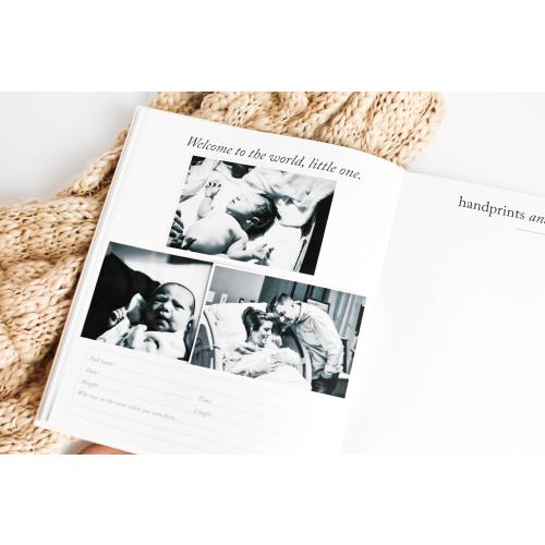 Baby Memory Book & Baby Photo Album | Baby Shower Gift for New Mom | Boy or Girl Milestone Scrapbook for Expecting Mom | First Year Journal