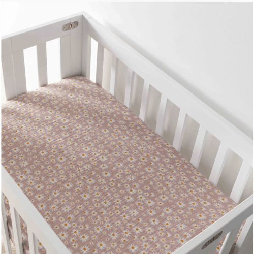 Babyletto Mini Crib Sheet in GOTS Certified Organic Muslin Cotton