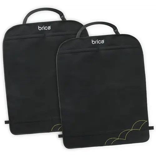 Munchkin® Brica® Deluxe Kick Mats™ Car Seat Protector, Black, 2 Pack
