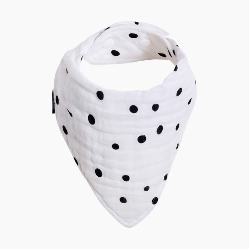 Bebe au Lait Oh-So-Soft Muslin Bandana Bib - Dottie