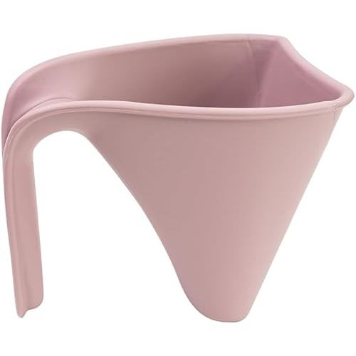 Bath Rinse Jug | Soft Rim Baby & Toddler Shampoo Rinser | Bath Hair Rinsing Cup | Hair Wash Jug with Handle | Essential Bath Accessories | Blossom Pink