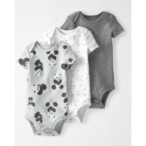 Baby 3-Pack Organic Cotton Rib Bodysuits