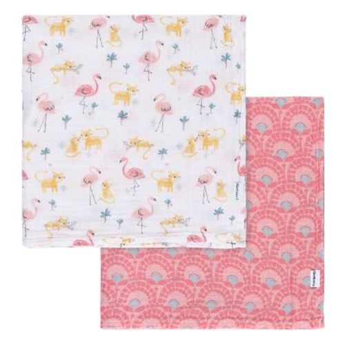 Gerber Baby Muslin Blankets, Retro Floral, 2-Pack