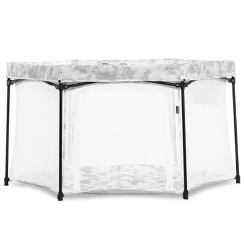 Dream On Me Onyx Playpen in Storm Grey
