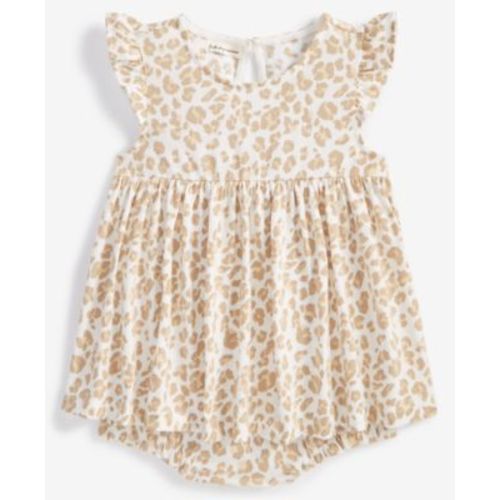 Baby Girls Animal-Print Skirted Sunsuit, Created for Macy's