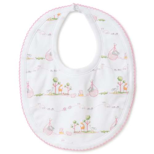 Noah's Pink Print Bib