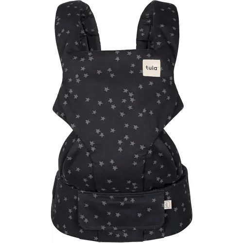 Baby Tula Explore Cotton Baby Carrier 7 – 45 lb, Adjustable Newborn to Toddler Carrier, Multiple Ergonomic Positions Front and Back, Soft and Supportive – Tula Coast, Discover