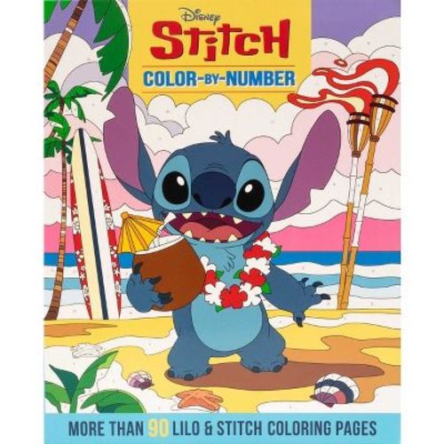 Disney Stitch Color-By-Number - by Editors of Thunder Bay Press (Paperback)