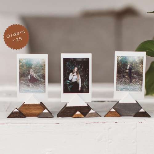 Mountain Wooden Photo Holders | Wanderlust + Adventure Gift
