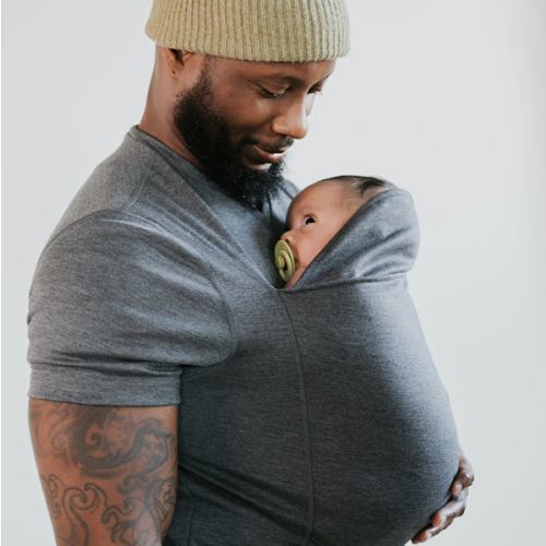 Lalabu Dad Shirt | Original Babywearing T-Shirt with Kangaroo Pouch | Baby Wrap Carrier for Newborns & Infants | Baby Wrap Carrier for Newborns | Essential for new Dads