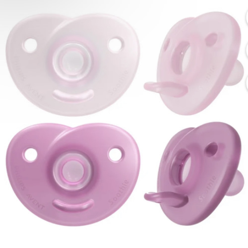 Philips Avent Soothie Heart Pacifier, Pink/Light Pink, 0-3 Months, 4 Pack, SCF099/42 - Walmart.com