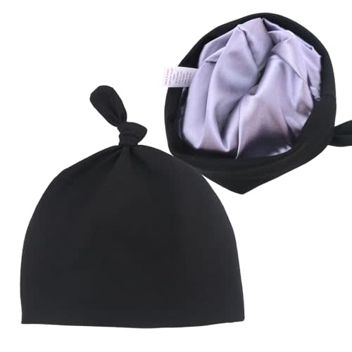 Silky Satin Lined Newborn Hat Hair Care Knot Beanie Hats for Infant Baby Boys Girls Caps 0-6 Months