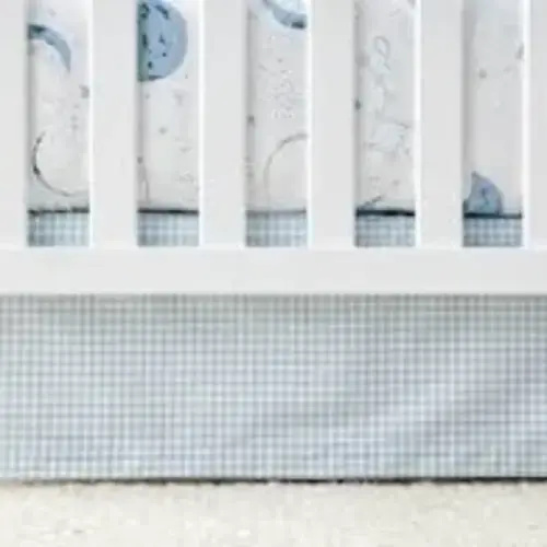 Ditsy Gingham Organic Cotton Crib Skirt | The Company Store