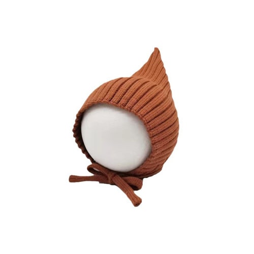 1pc Cozy Ribbed Knit Youngsters Hat with Ear Flaps - Warm Winter Cap for Boys & Girls, Khaki, Breathable & Machine Washable, Perfect for Birthdays