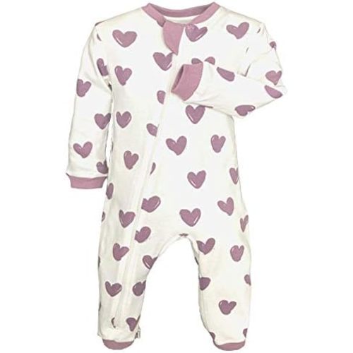 zippyjamz Organic Zipper Onesies Footless Sleeper Baby Pajamas with Inseam Zipper
