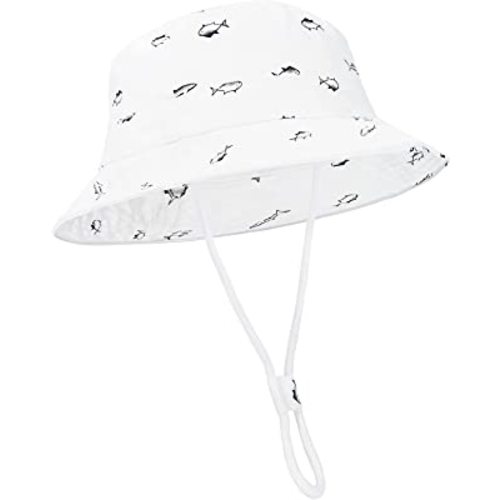 Durio UPF 50+ Beach Baby Sun Hat Sun Protection Cute Wide Brim Summer Baby Boy Bucket Hats Toddler Sun Hats for Girl