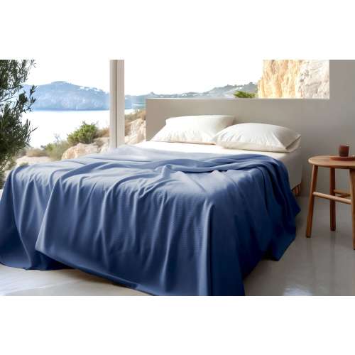 100% Organic Cotton Honeycomb Jacquard Blanket