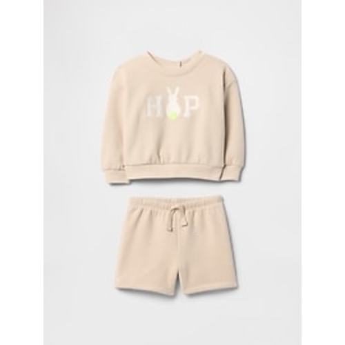Baby VintageSoft Bunny Logo Sweat Set | Gap