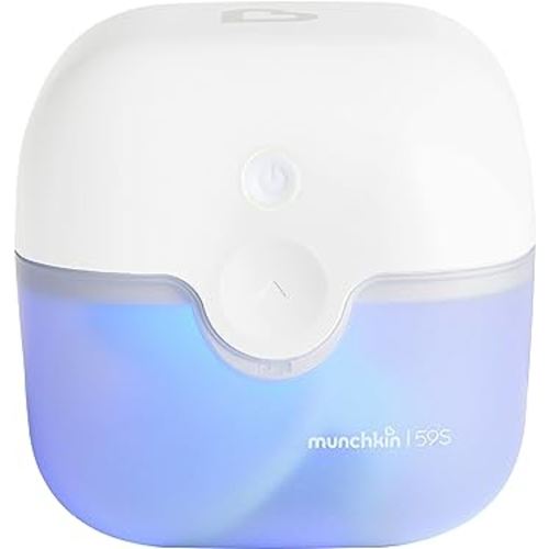 Munchkin® Portable UV Sterilizer Plus with Rechargeable Battery, Mini UV Light Sanitizer Eliminates 99.99% of Germs in 59 Seconds