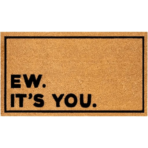 THEODORE MAGNUS Funny Door Mat – Coir Doormat for Outdoor Entrance, Durable Welcome Mat with Non-Slip Backing, Perfect for Front Door and Entryway - Outdoor/Indoor - Ew Its You