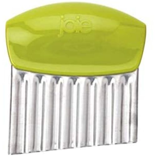 Joie Crinkle Cutter / Wavy Knife for Any Vegetable, Great Crinkle Cutter for Veggies, Stainless Steel Blade, Colors Vary
