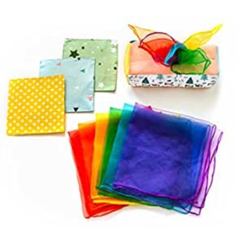 Amazon.com: Magic Tissue Box Baby Toy – Montessori Play for Infants and Toddlers - Sensory Textured Box with 12pcs Matching Colorful Scarves and 3pcs Crinkle Paper