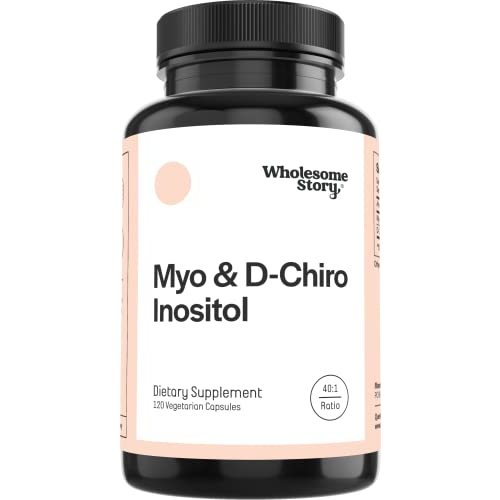 Wholesome Story Myo Inositol Supplement | Myo & D-Chiro Inositol Powder Capsules 2050mg | Hormonal Balance & Ovarian Support | 40 to 1 Ratio | 30 Day Supply