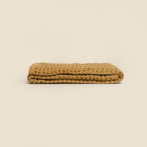 The Weightless Waffle Throw Baby Blanket Dijon
