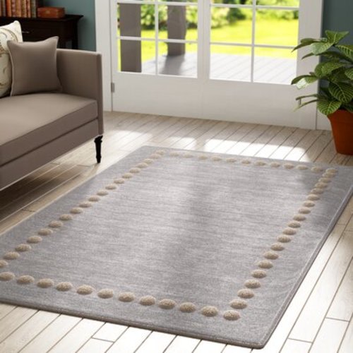 Harriet Bee Gosselin Handmade Wool Blue Area Rug | Wayfair