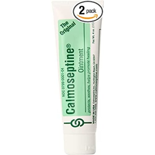 Calmoseptine Ointment Tube 4 Ounce (Pack of 2)