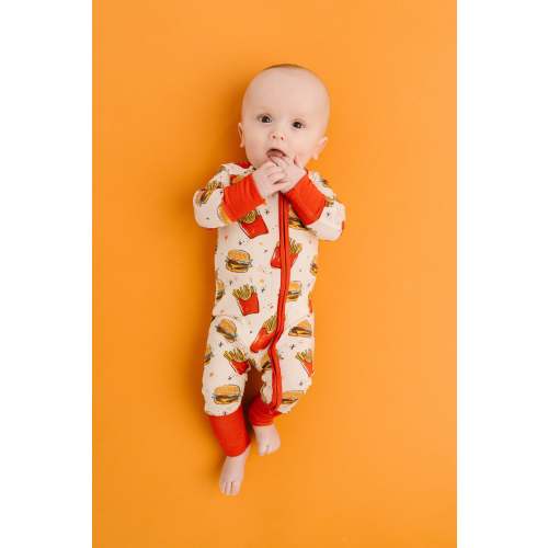 Cheeseburger Bamboo Sleeper | 3-6M