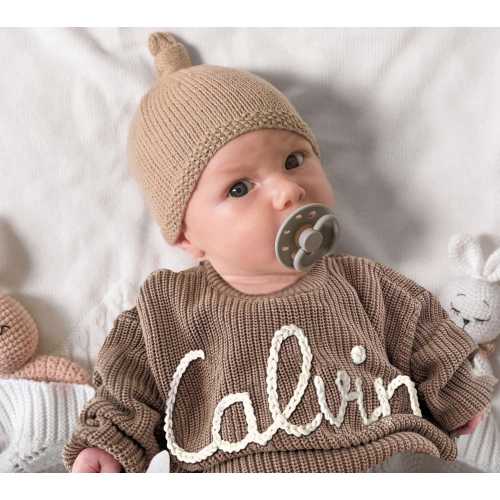 Baby Name Sweater | Crochet Baby Name Gift | Custom Sweater with Name | Baby Shower Gift | Personalized Baby Sweater | Christmas Sweater