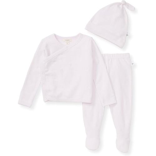 Burt's Bees Baby Take Me Home Set, 3-piece Top, Pant, and Hat Bundle