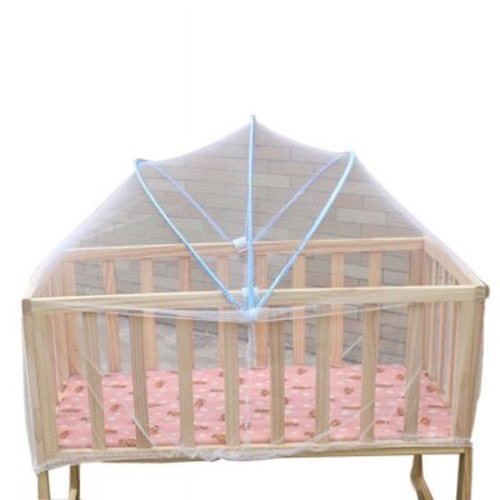 ZJDOAK Baby Mosquito Net Bed Tent, Portable Folding Crib Cover Bassinet Mosquito Net, Baby Safe Arched Mosquitos Net, Breathable Foldable Cots Bottomless Crib Net Sun Shelter