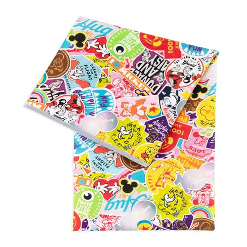 Bumkins Disney Baby Splat Mat for Under High Chair, Babies Toddlers Eating Mess Mat, Waterproof Reusable Cloth for Arts and Crafts, Play Mat for Kids, Fabric 42inx42in, 100 Years of Fun