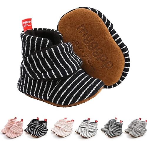 Ohwawadi Infant Baby Slippers Girls Boys Booties Warm Baby Socks Shoes Newborn Crib Shoes Baby Footwear Prewalkers