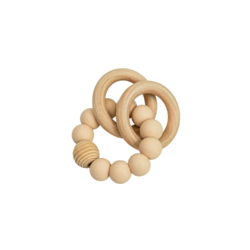 Silicone Beaded Teether Bangles for Babies
