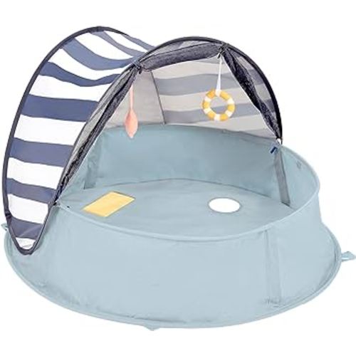Babymoov Aquani Tent & Pool 3 in 1 Pop Up Tent, Kiddie Pool and Play Area (Summer 2024 Essential), Marine, One Size