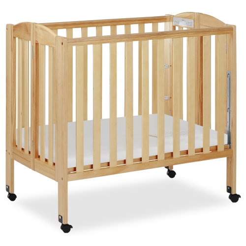 Dream On Me 3-in-1 Folding Portable Mini Crib, Natural