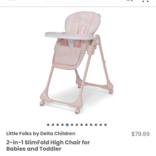 2-in-1 SlimFold High Chair for Babies and Toddler