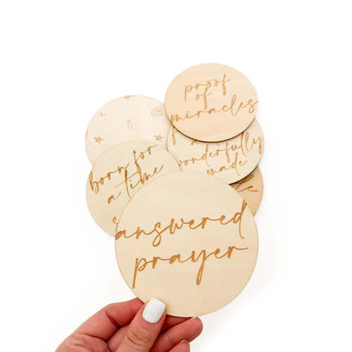 Prayer Milestone Wooden Cards – AmorClothingCo.