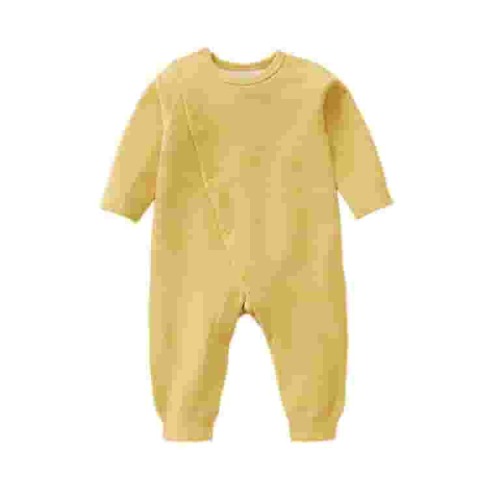 Timegard Baby Boys Girl Romper Toddler Comfy Crewneck Onesie Infant Cute Button up Long Sleeve Outfits