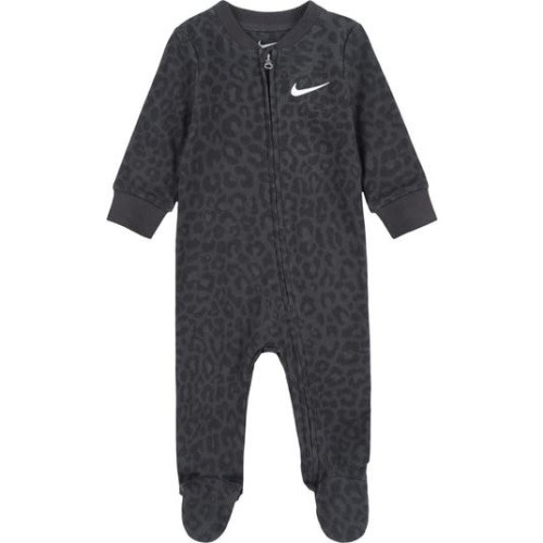 Animal Print Cotton Blend Footie