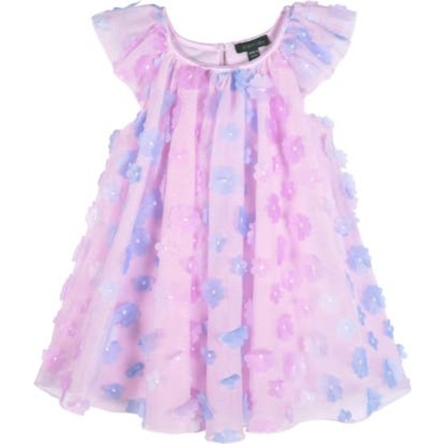 3D Floral Appliqué Party Dress, 18M