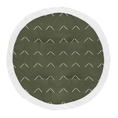 Sweet Jojo Designs Boy or Girl Gender Neutral Unisex Baby Tummy Time Playmat Woodland Arrow Green and White