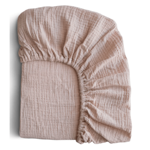 Mushie Extra Soft Muslin Crib Sheet