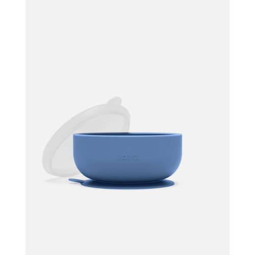 Suction Bowl + Lid  / Blueberry