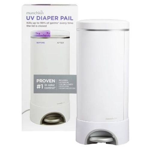 Munchkin Uv Diaper Pail - White