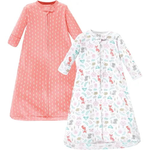 Hudson Baby BabyCotton Long-Sleeve Wearable Sleeping Bag, Sack, Blanket
